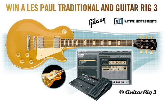 Gibson Les Paul Traditional and Guitar Rig 3 giveaway