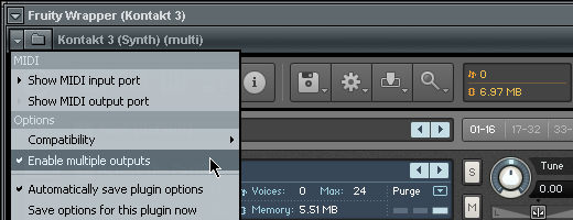 FL Studio - Enable multiple outputs