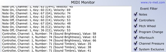 rs-met MIDI Monitor