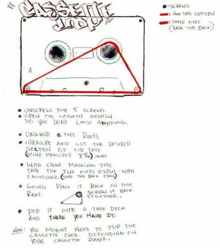 6 second cassette tape loop instructions