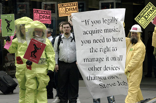 Apple DRM protest