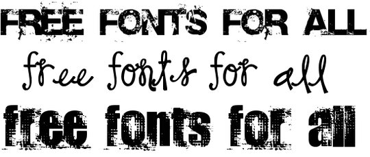 Some free fonts