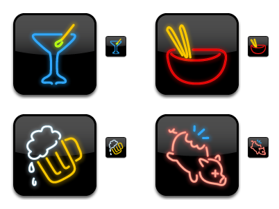 Iconfactory Dine-O-Matic icons
