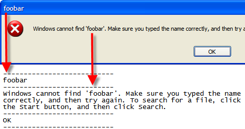 Windows Error Message: Just copy, paste!