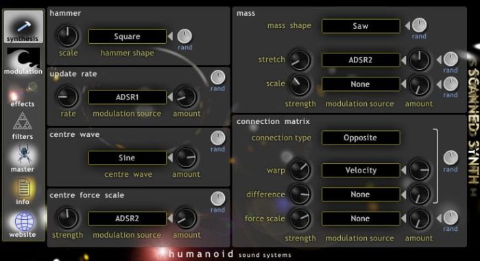 humanoid scanned synth pro