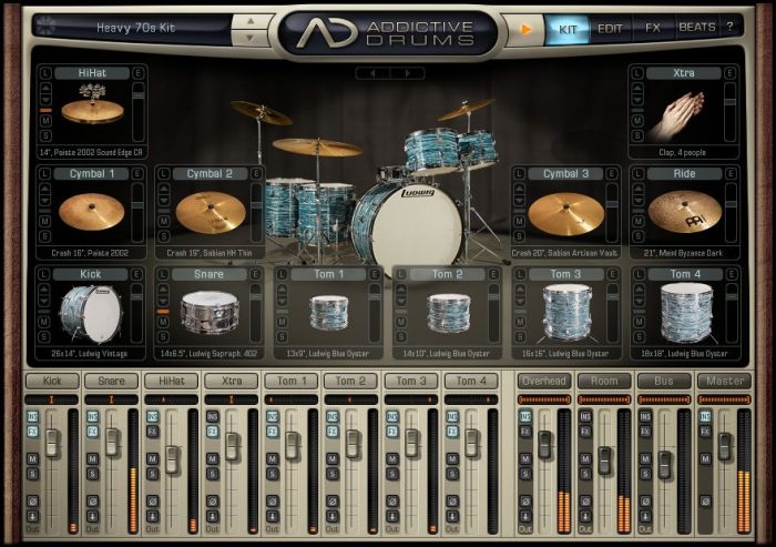 xln audio ad retro heavy 70s kit