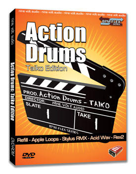 nine volt audio action drums taiko