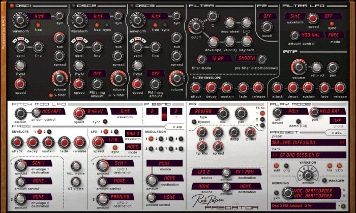 rob papen predator screenshot