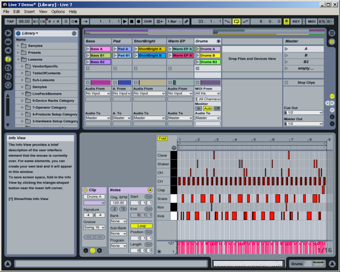 ableton live7 session