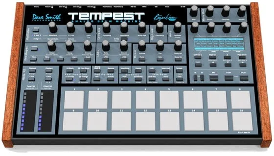 Dave Smith & Roger Linn Tempest, 6-voice analog drum machine