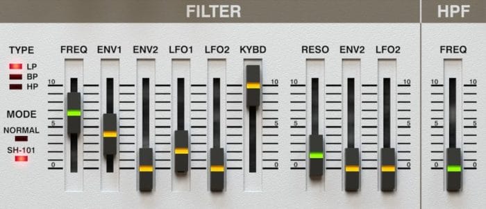 d16 LuSH-101 filter section