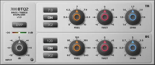 BTQ2 free bass/treble equalizer plugin released