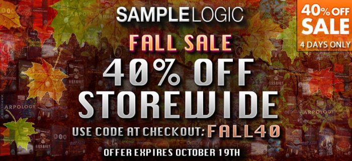 samplelogic fallsale