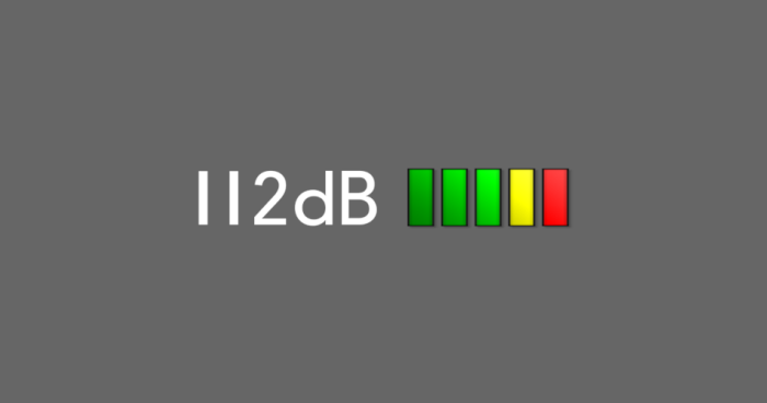 112dB