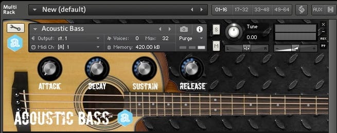 bass kontakt library