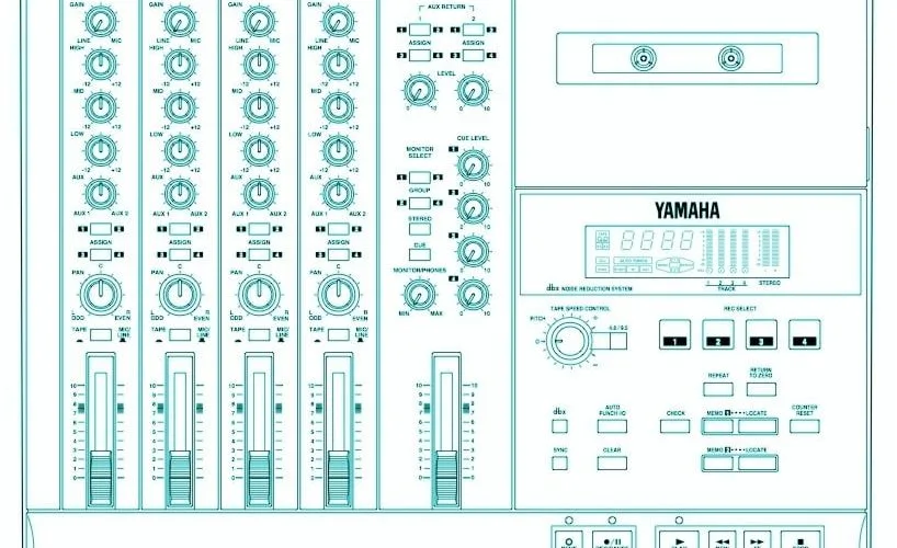 Yamaha MT4X 4 Tracks Cassette Impulse Set at Flo Audio