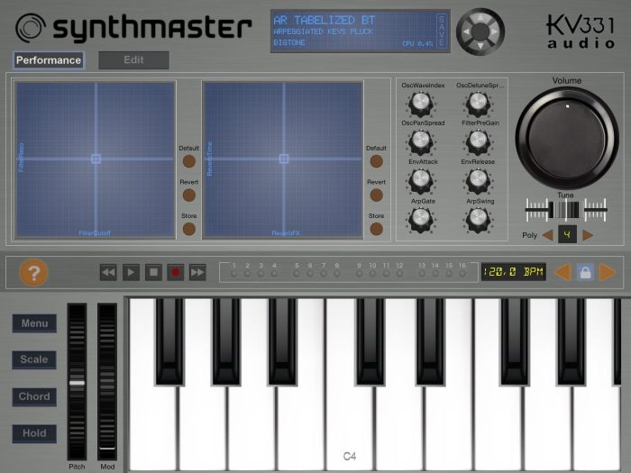 KV331 Audio SynthMaster Player for iPad