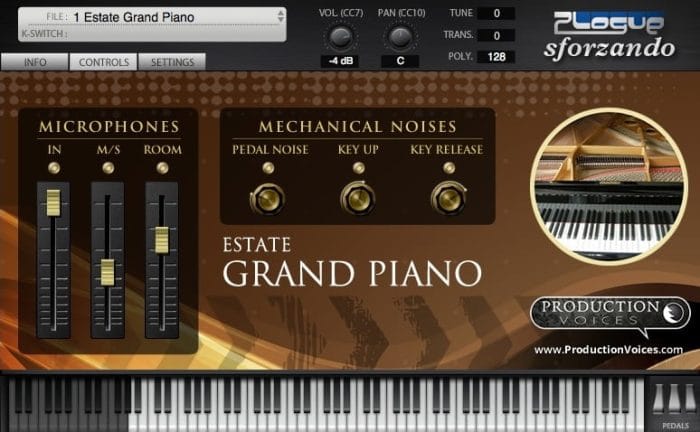 Production Voices Estate Grand Piano for sforzando