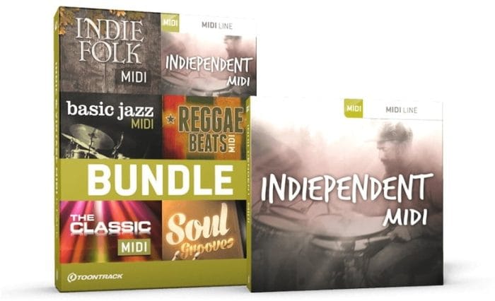 Toontrack Indiependent MIDI & Bundle pack