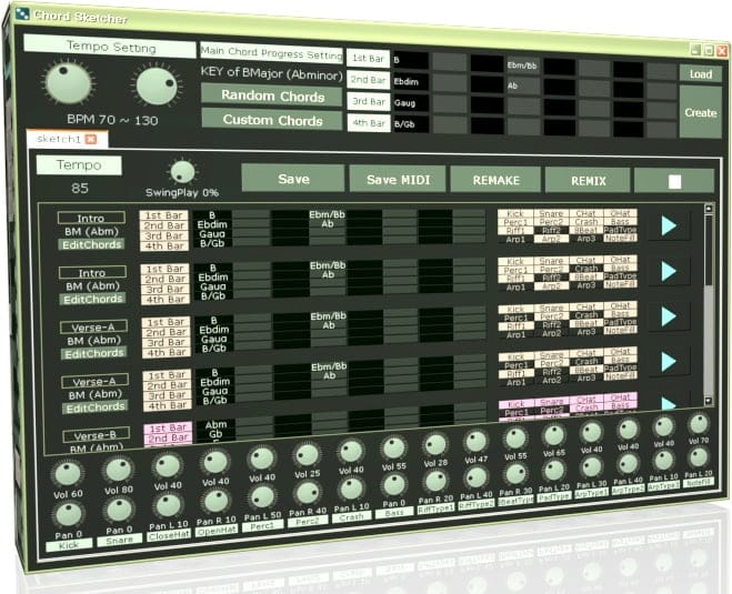 add chord diagram to sonic visualiser