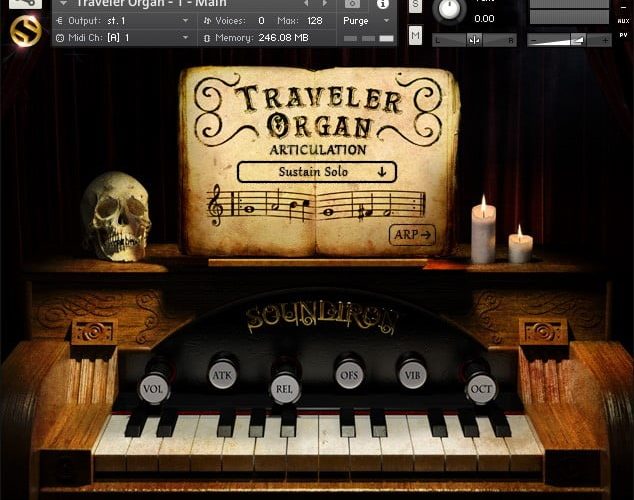 Save 25% Traveler Organ sample library for Kontakt by Soundiron