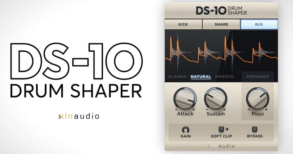 Save 35% on DS-10 Drum Shaper effect plugin by XLN Audio