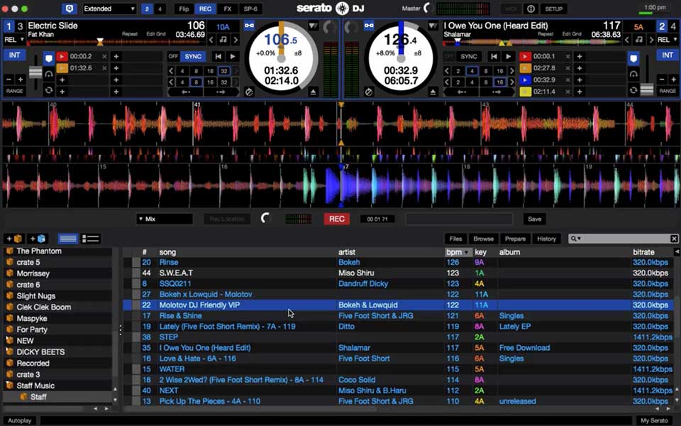 Serato DJ mixing software updated to v1.8