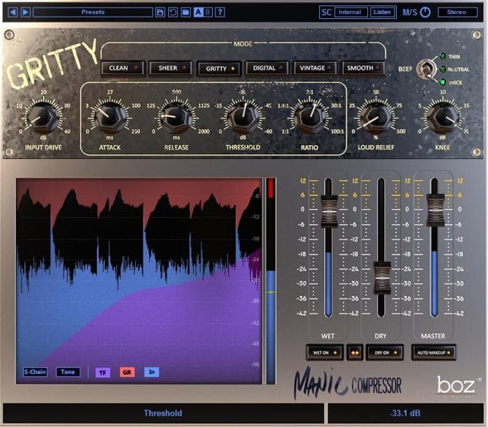 Boz Digital Labs Manic Compressor Gritty