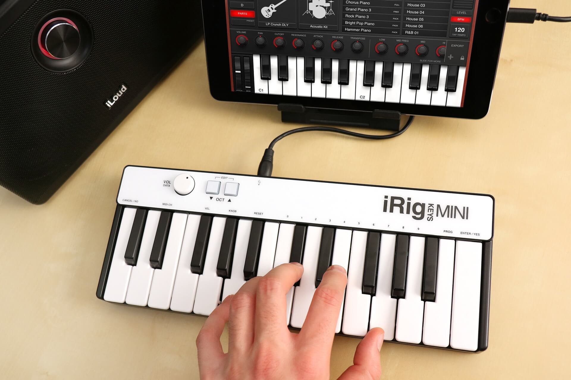 IK Multimedia iRig Keys MINI MIDI controller now shipping