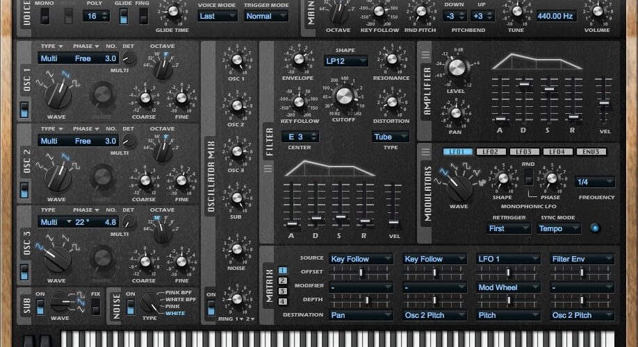 Steinberg Retrologue 2 virtuell-analoger Synthesizer Plugin VST Vintage Synth