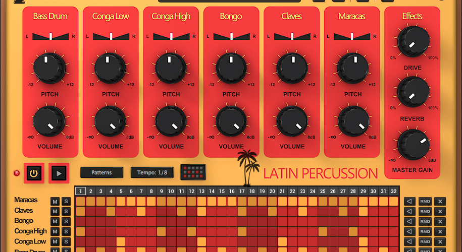 Save 77% on Latin Percussion drum machine plugin by AudioThing