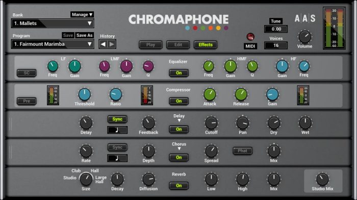 AAS Chromaphone 2 effects