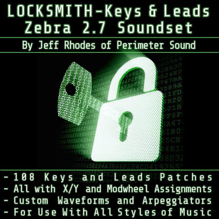 PerimeterSound LocksmithKeysLeadsZebraPatchSet