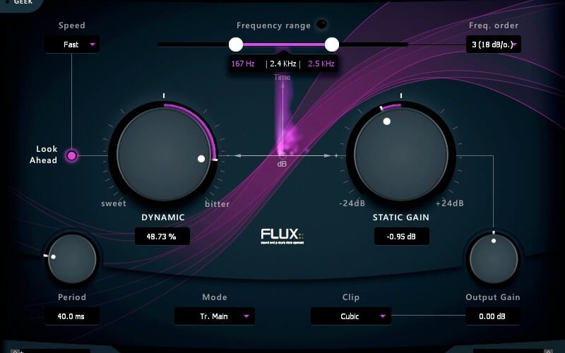 Flux BitterSweet Pro transient designer plugin on sale for $49 USD