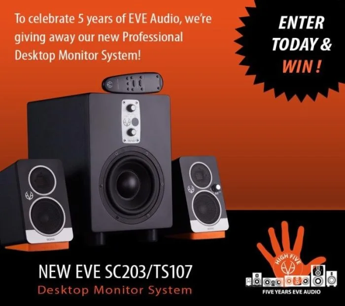 EVE Audio desktop monitor system giveaway