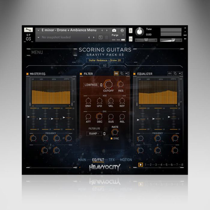 Heavyocity GP03 Scoring Guitars effects