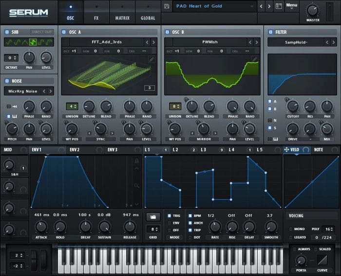 Serum /></noscript></a></div><blockquote><p>The dream synthesizer did not seem to exist: a wavetable synthesizer with a truly high-quality sound, visual and creative workflow-oriented interface to make creating and altering sounds fun instead of tedious, and the ability to “go deep” when desired – to create / import / edit / morph wavetables, and manipulate these on playback in real-time.</p></blockquote><p>Buy Serum at <a href=