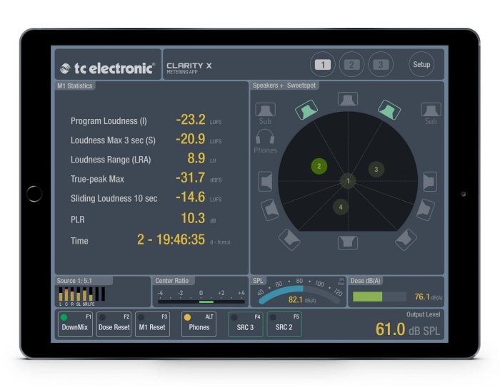 TC Electronic Clarity X Metering App config 3