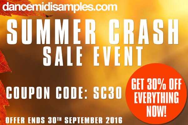 Dance Midi Samples Summer Crash Sale Event