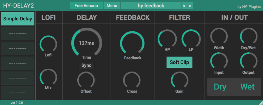 free simple delay plugin