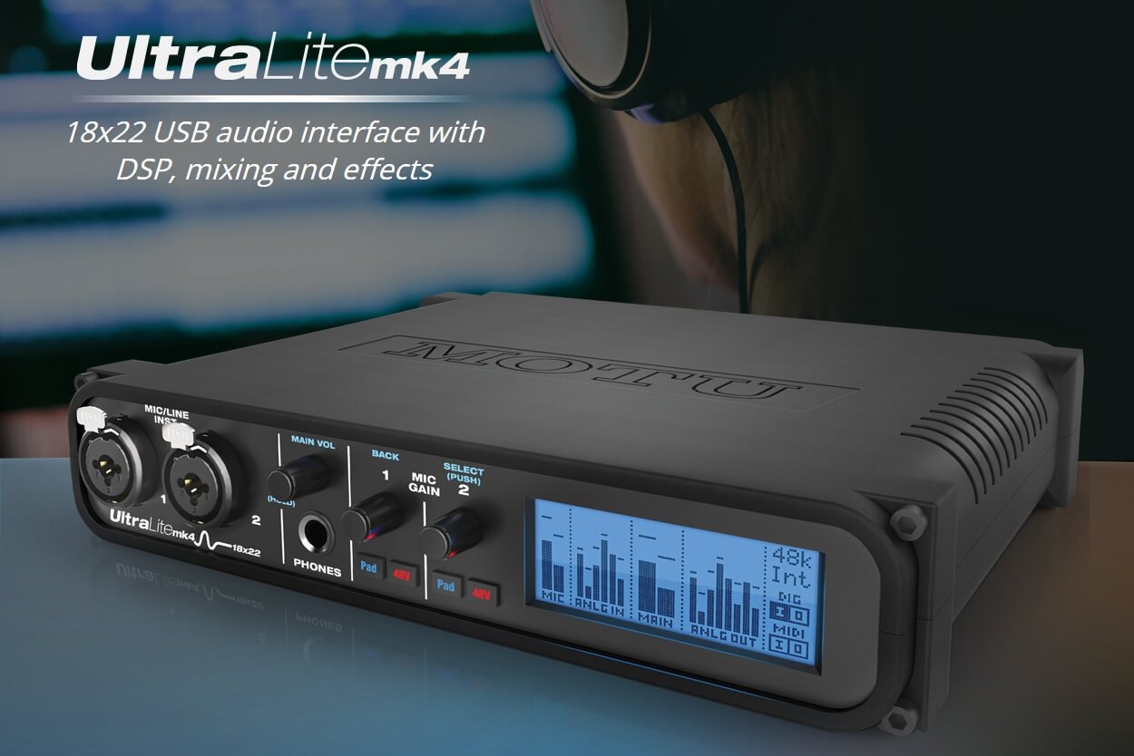 MOTU UltraLite-mk4 audio interface now shipping