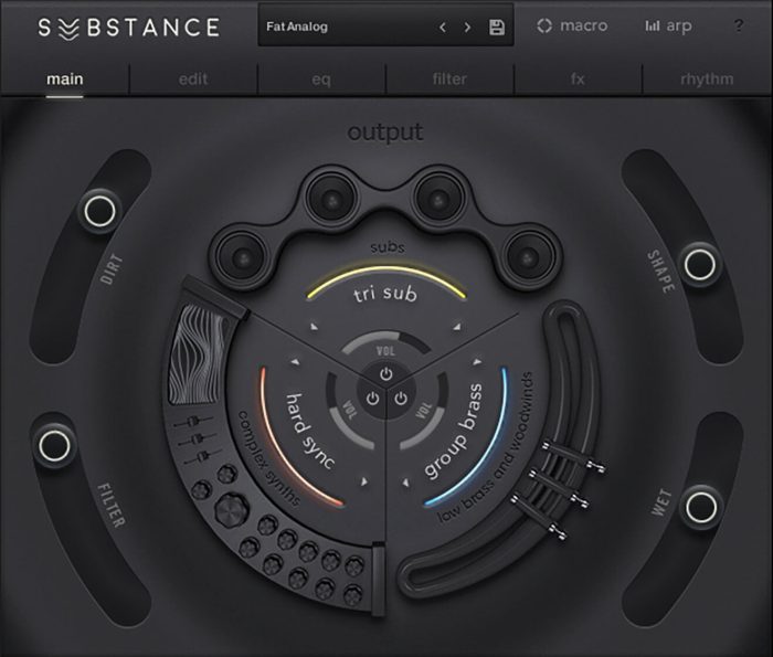 Output Subtance Main