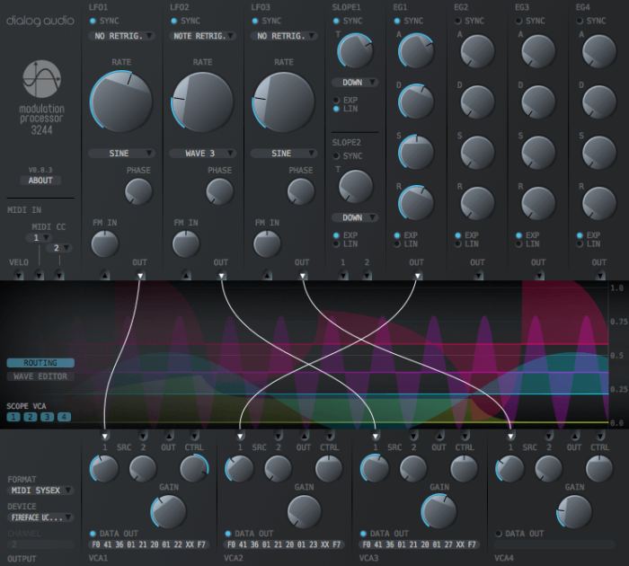 Dialog Audio Modulation Processor 3244