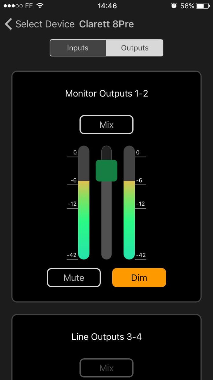 Focusrite iOS Control iPhone