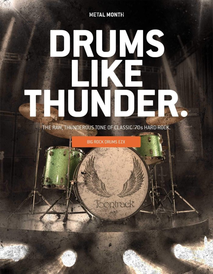 Toontrack Big Rock Drums EZX feat