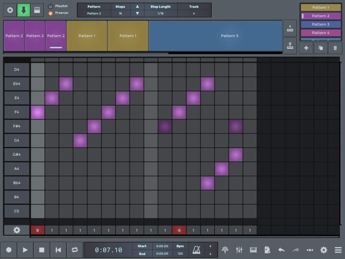 n-Track Studio 8 sequencer