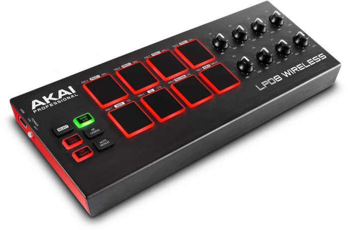 Akai LPD8 Wireless angle