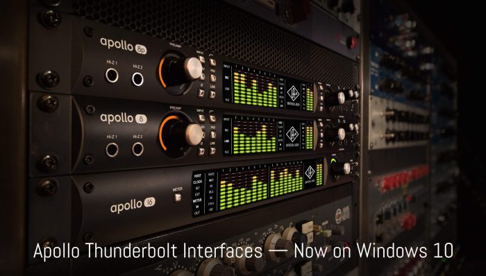 Universal Audio Apollo Thunderbolt Windows 10