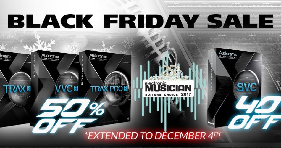 audionamix black friday sale extended