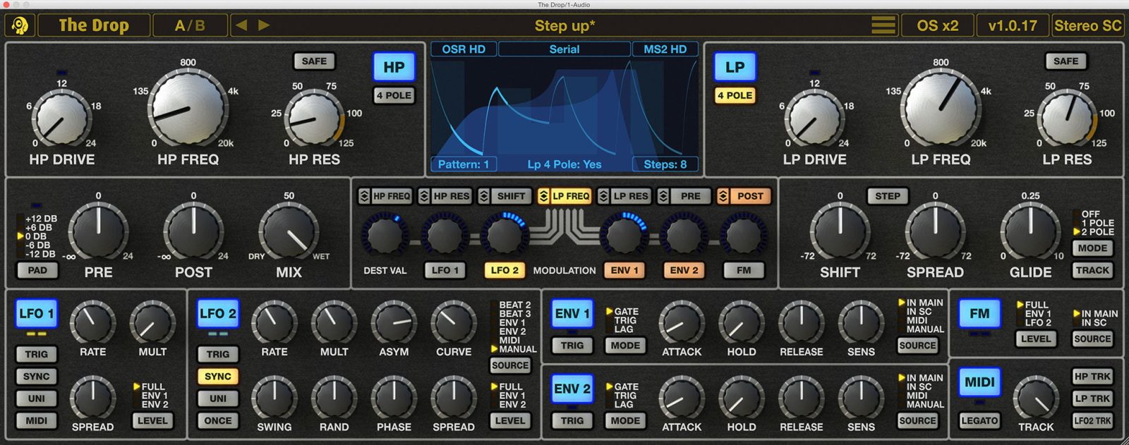 Cytomic The Drop resonant filter plugin updated to v1.5.2